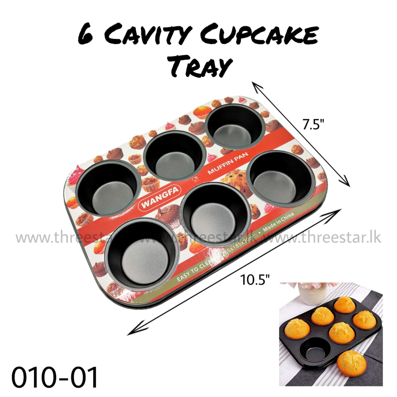 6 CUP CUPCAKE PAN