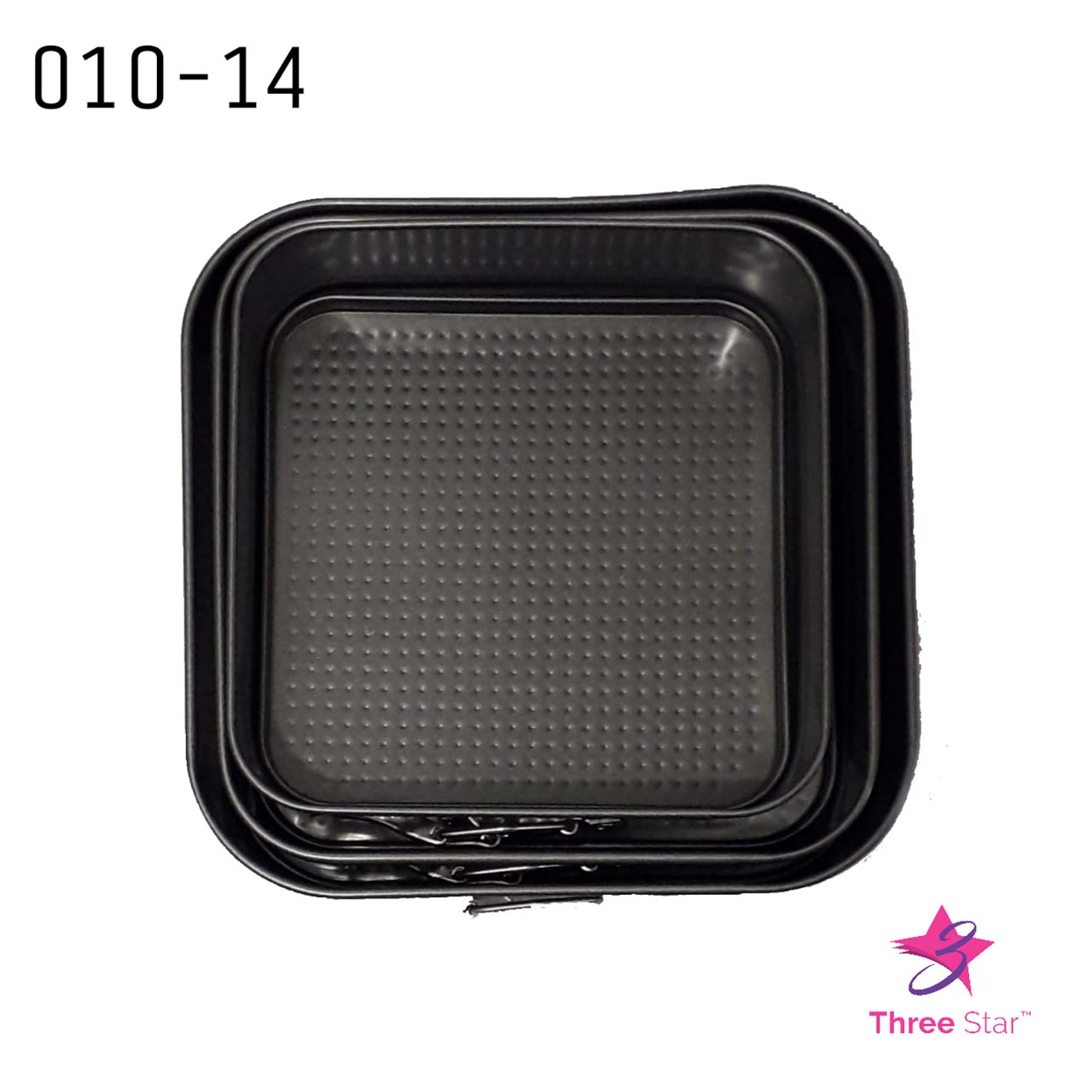 3pc Springfoam Square Pan Set L