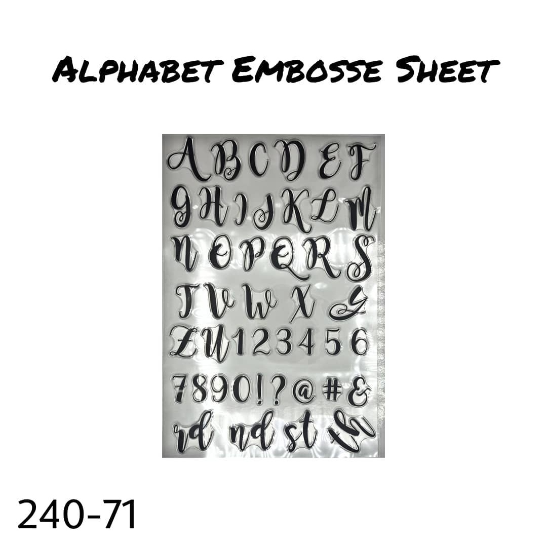 Alphabet Embosse Stamp