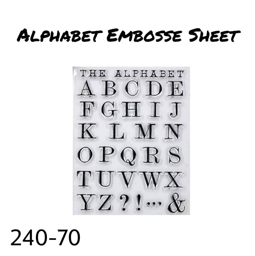 Alphabet Embosse Stamp