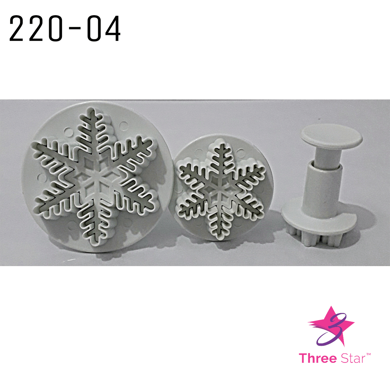 SNOWFLAKE PLUNGER CUTTER 3 PCS