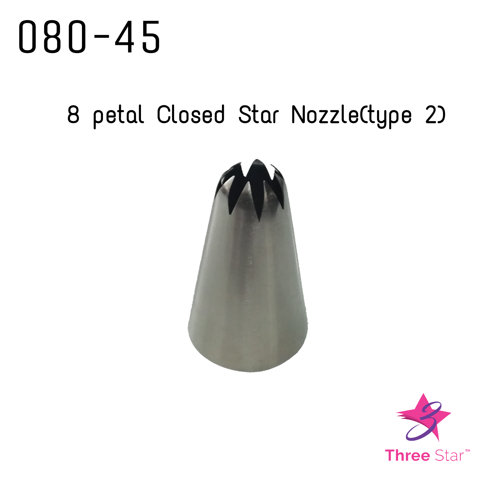 8 Petal Closed Star Nozzle