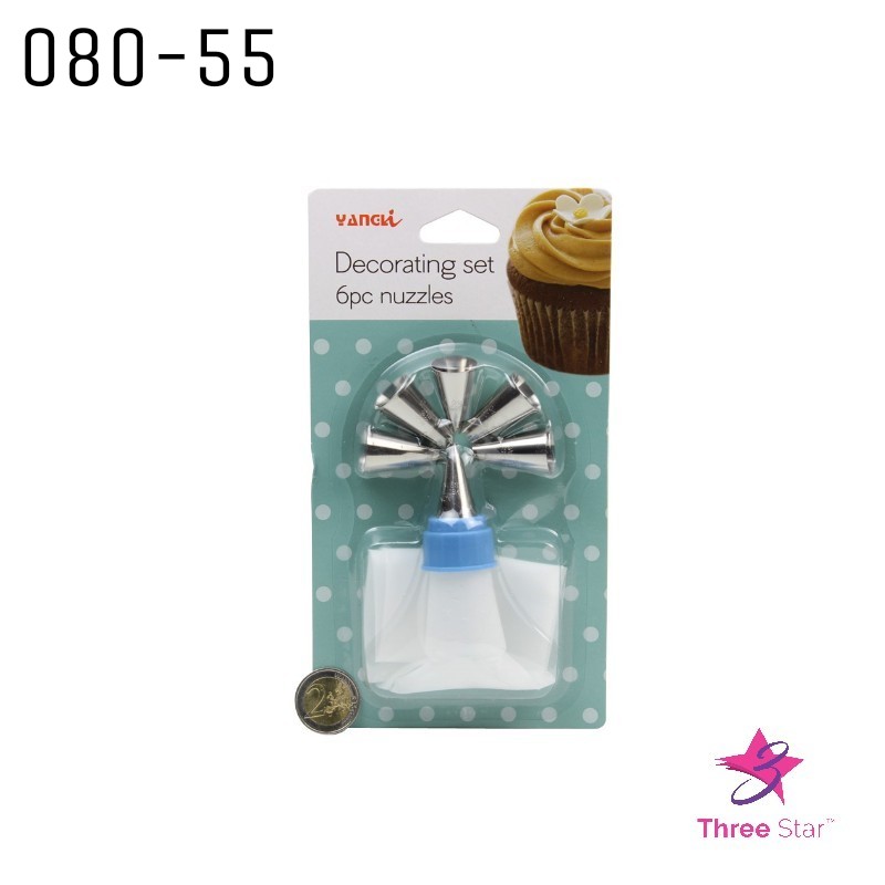 6 Pc Icing Tool Set