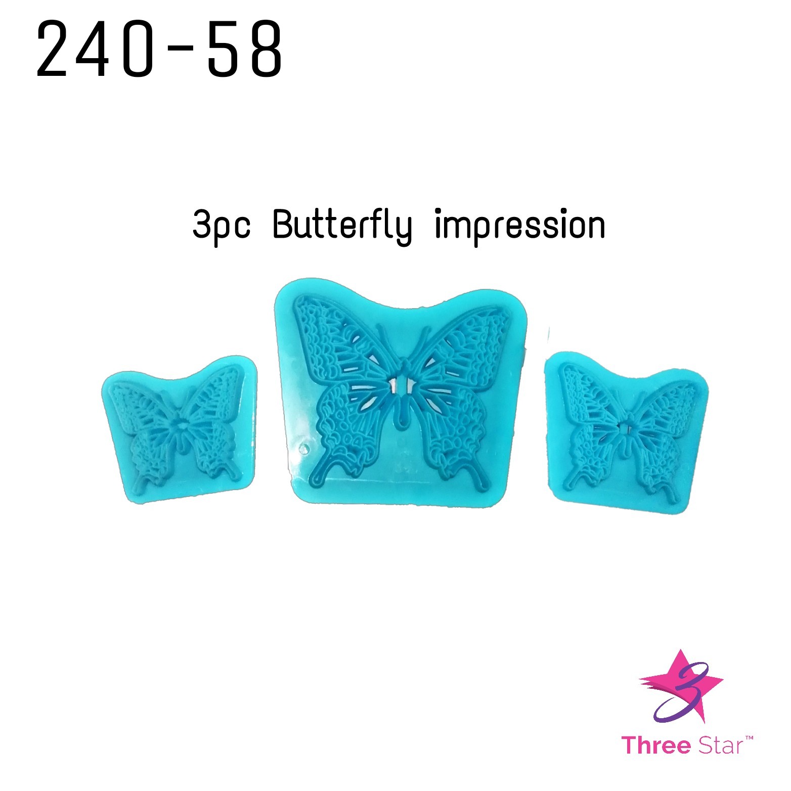 3pc Butterfly Impression