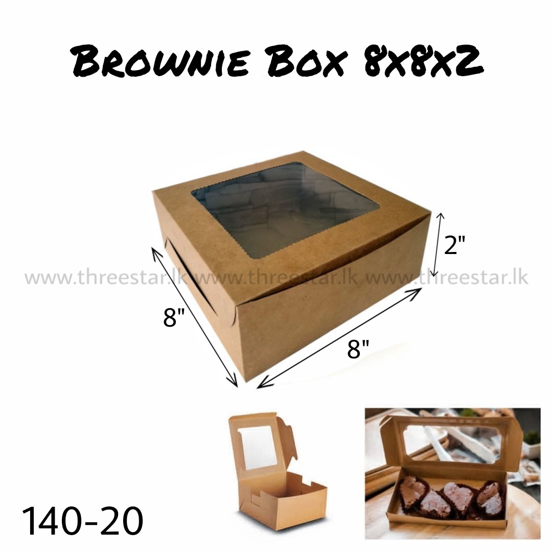 Brownie Box 8x8x2