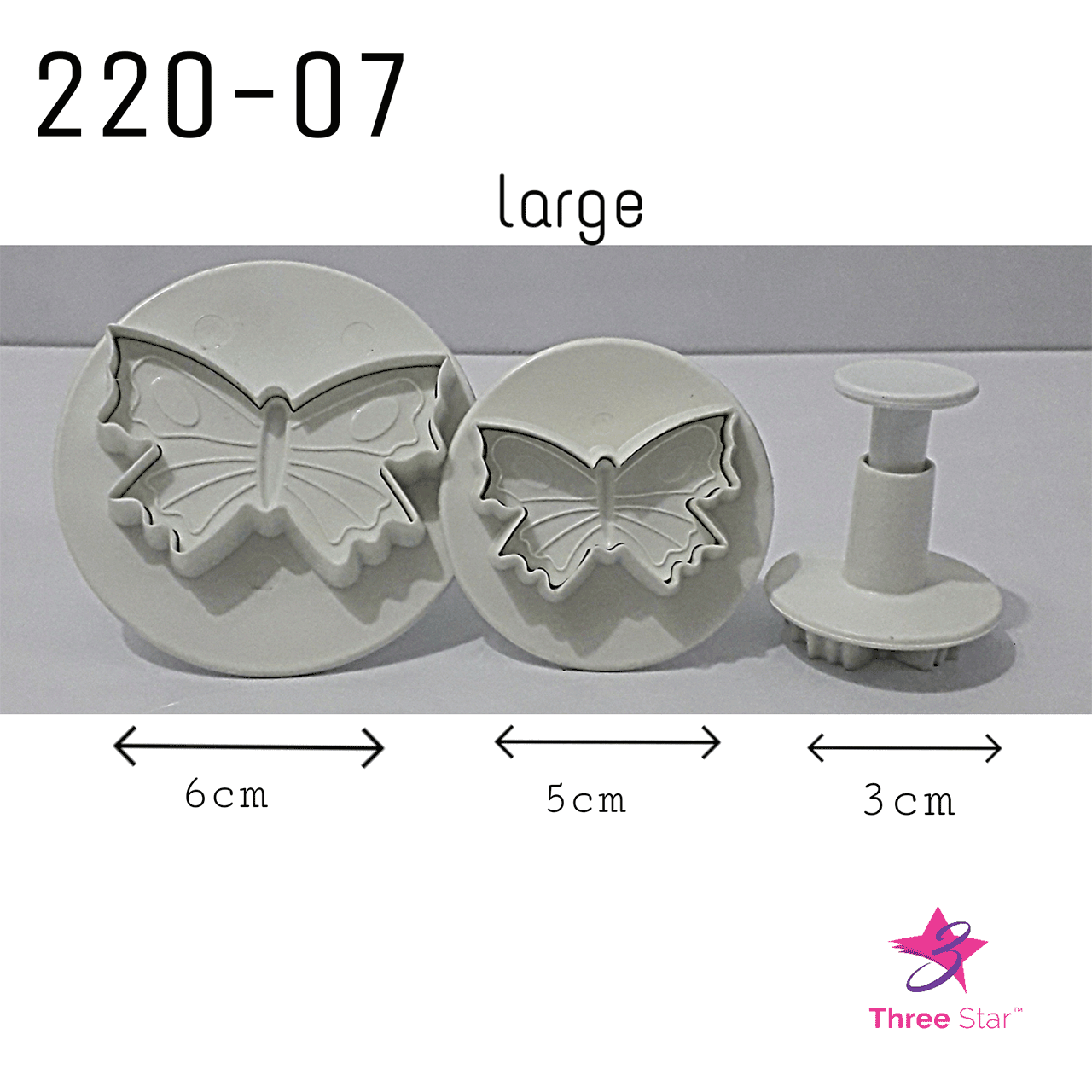 BUTTERFLY PLUNGER CUTTER 3 PCS