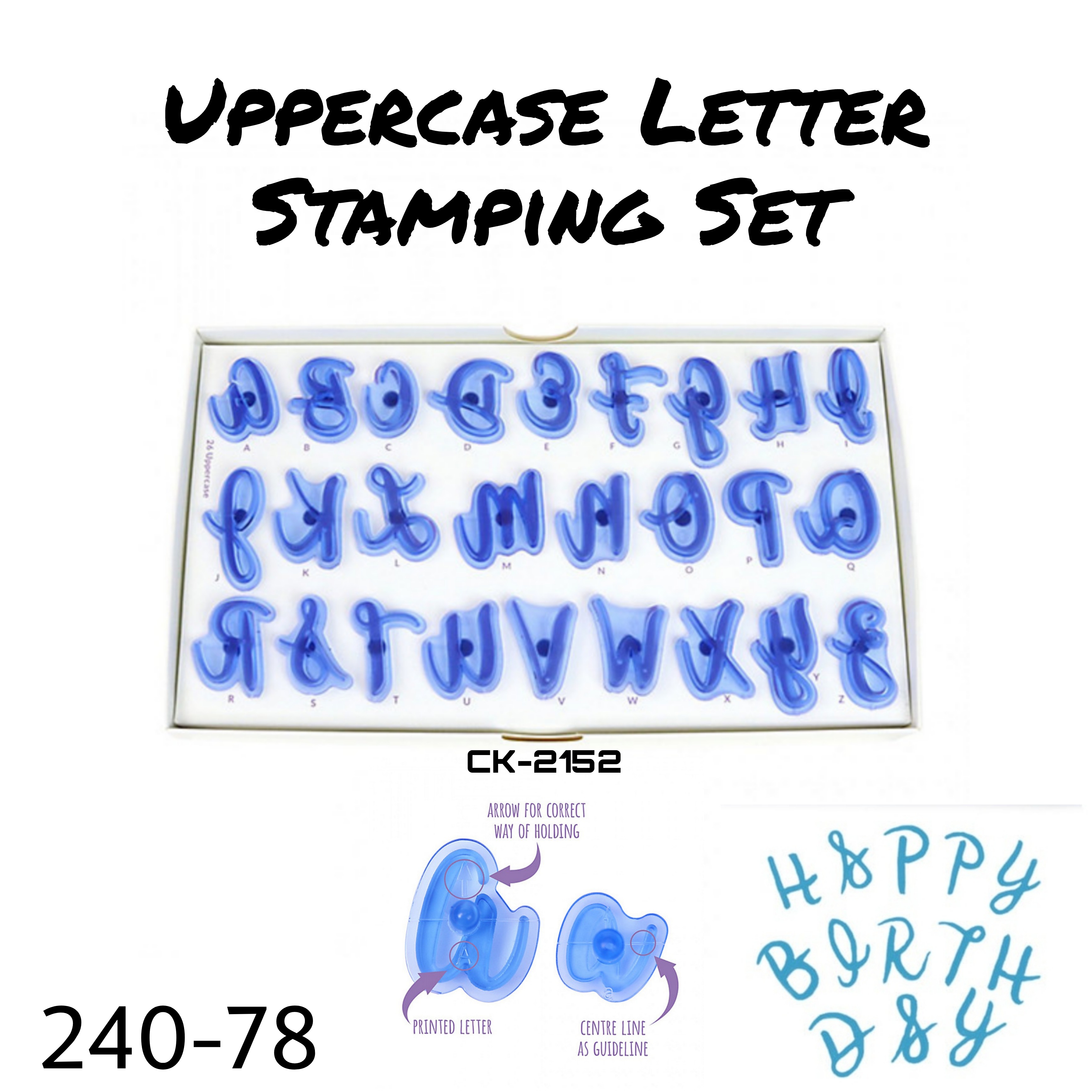 Uppercase Letter Stamping Set