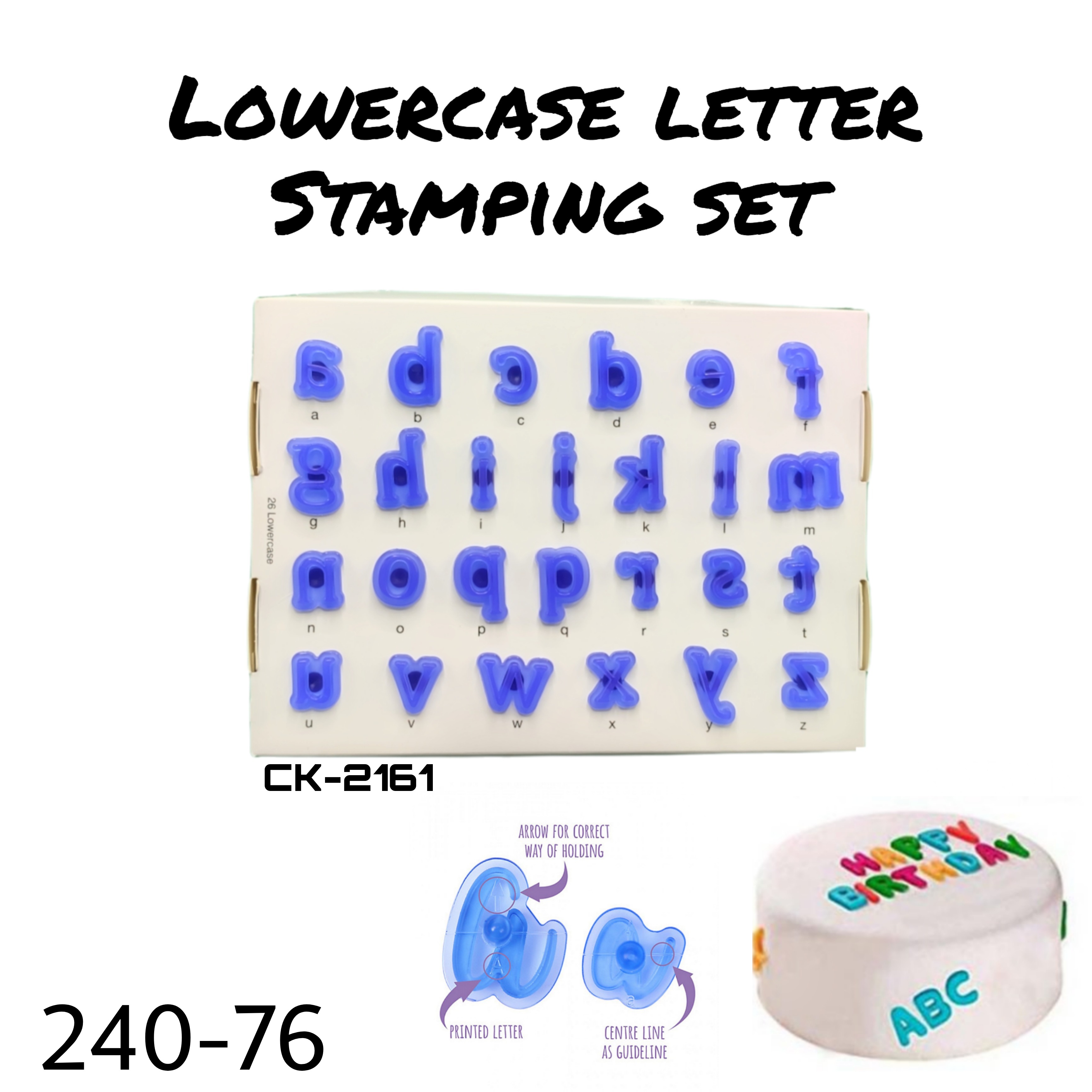 Lowercase Letter Stamping Set