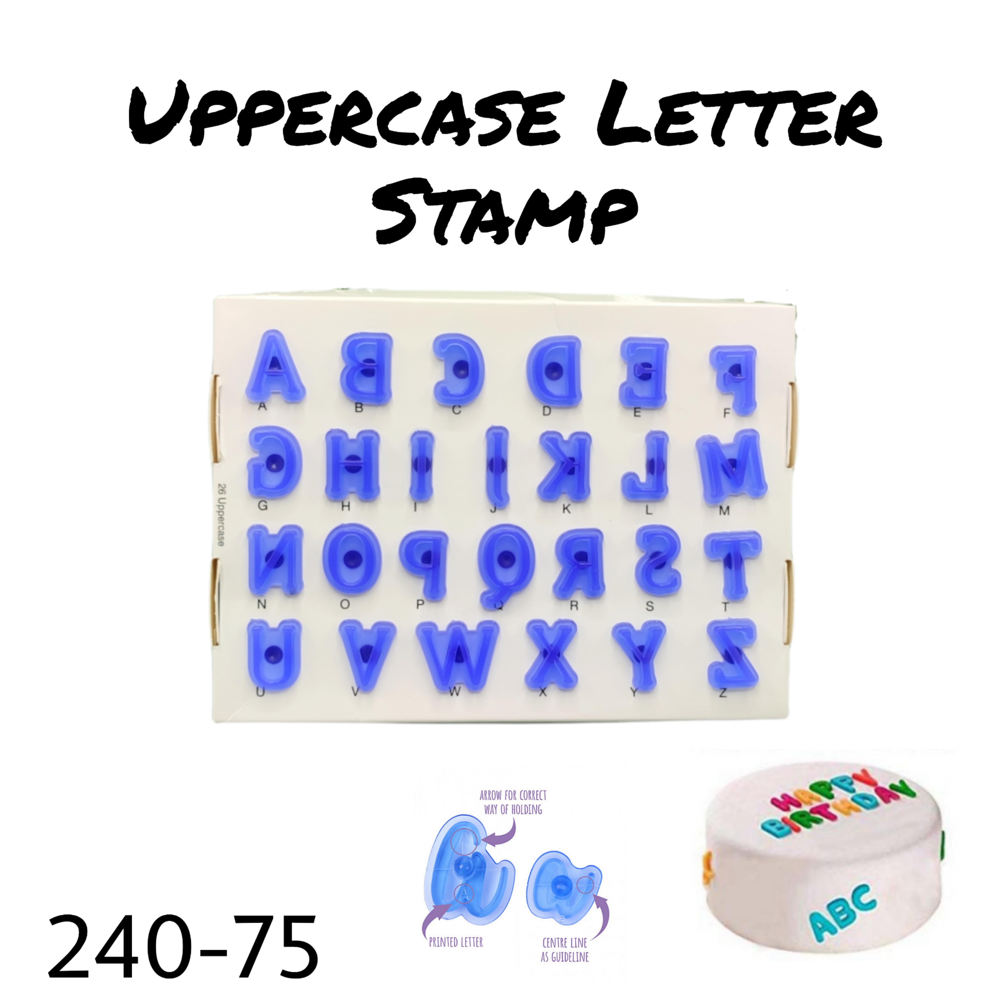 Uppercase Letter Stamping Set