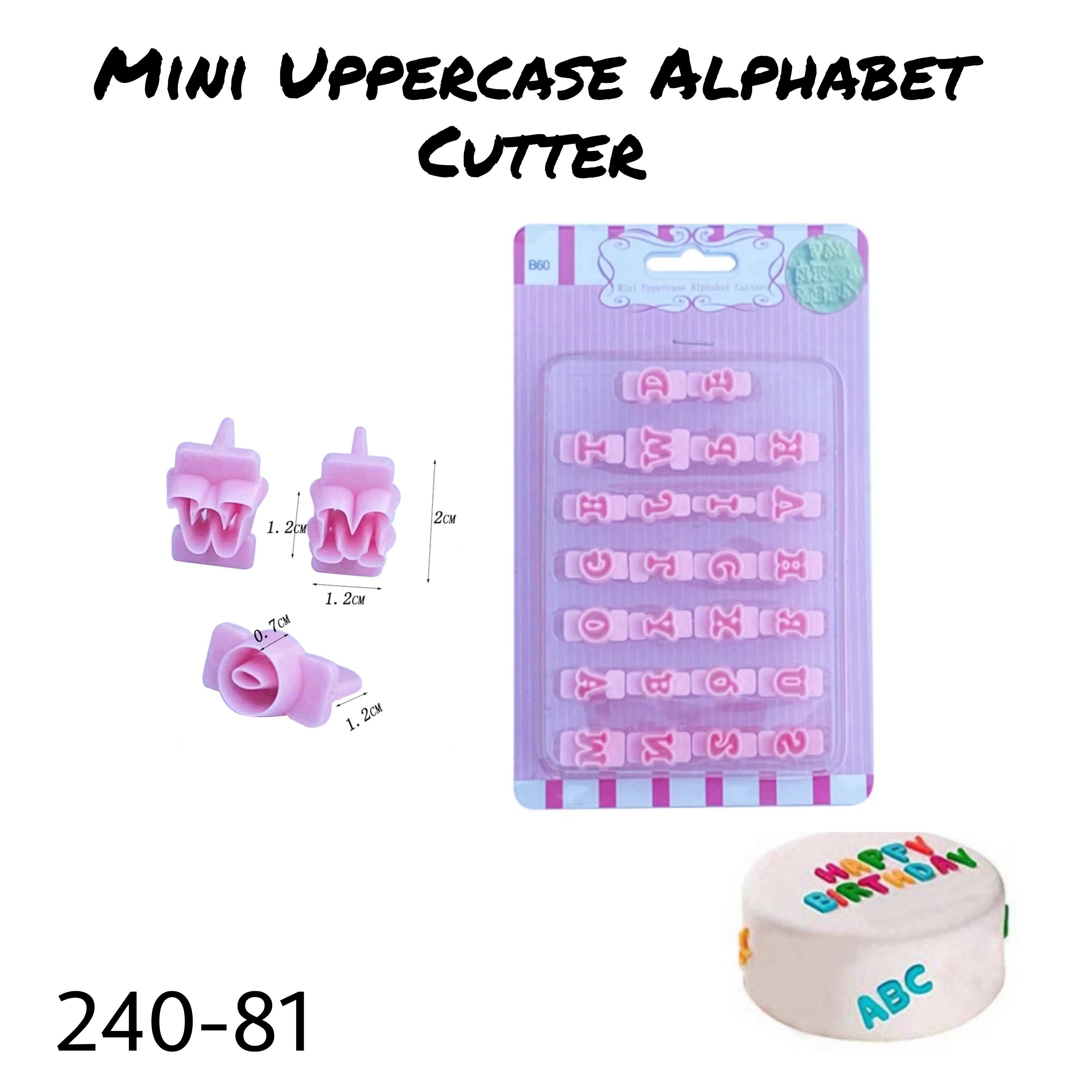 Mini Uppercase Alphabet Cutter