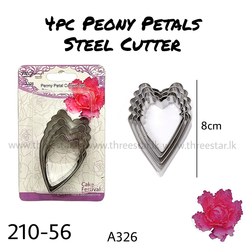 4pc Peony Petals Cutter