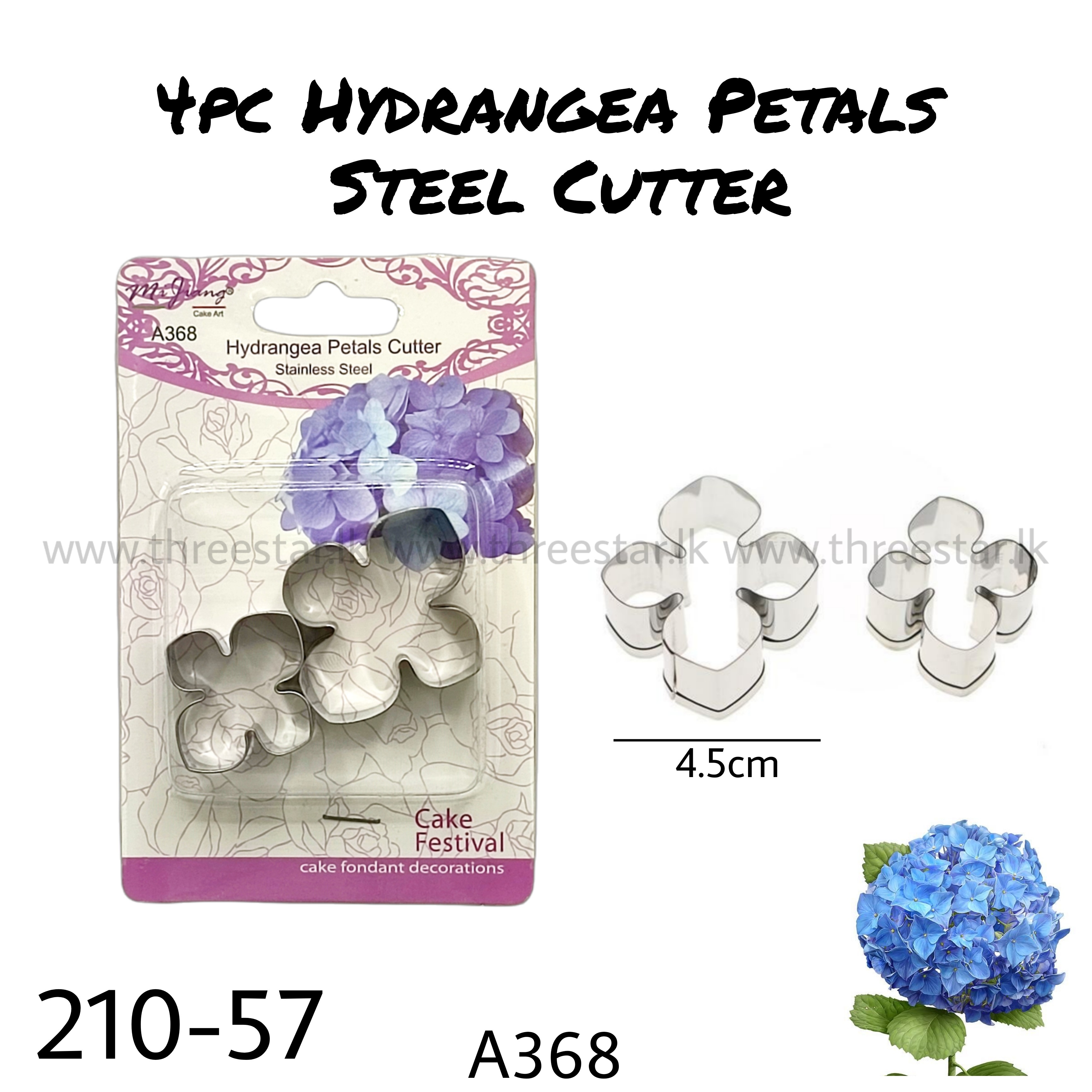 4pc Hydranga Petals Cutter