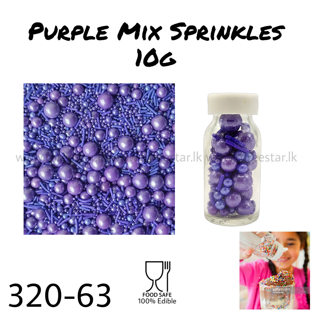 Purple Mix Sprinkles 10g