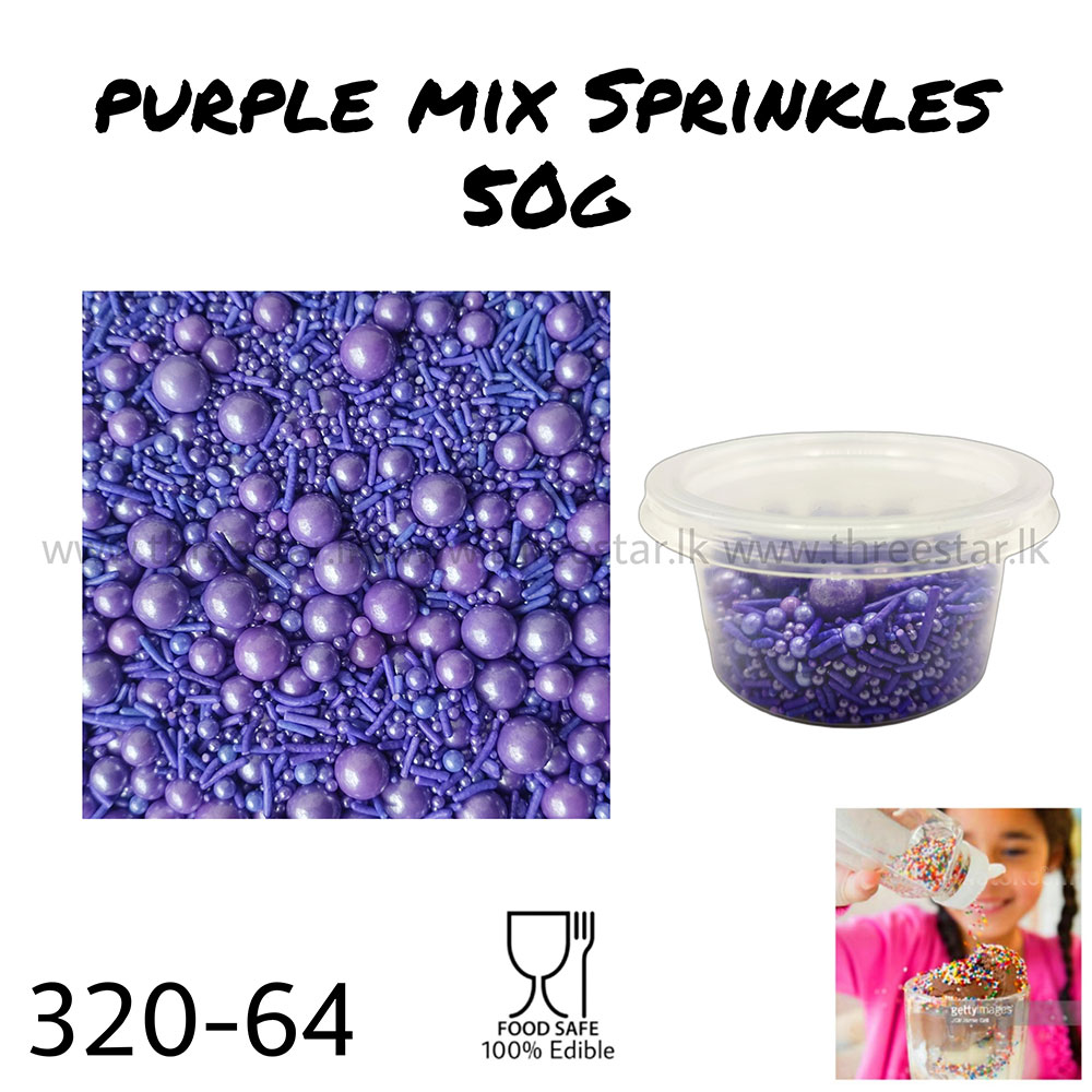 Purple Mix Sprinkles 50g