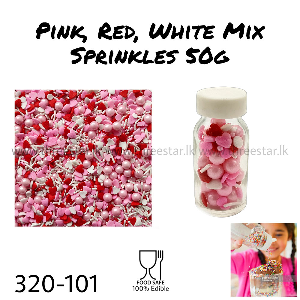 Pink, Red and White Mix 10g