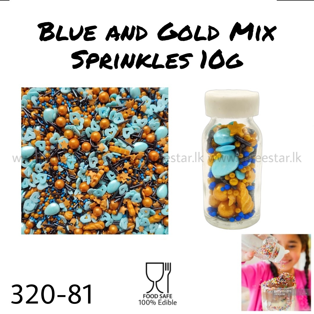 Blue and Gold Mix 10g