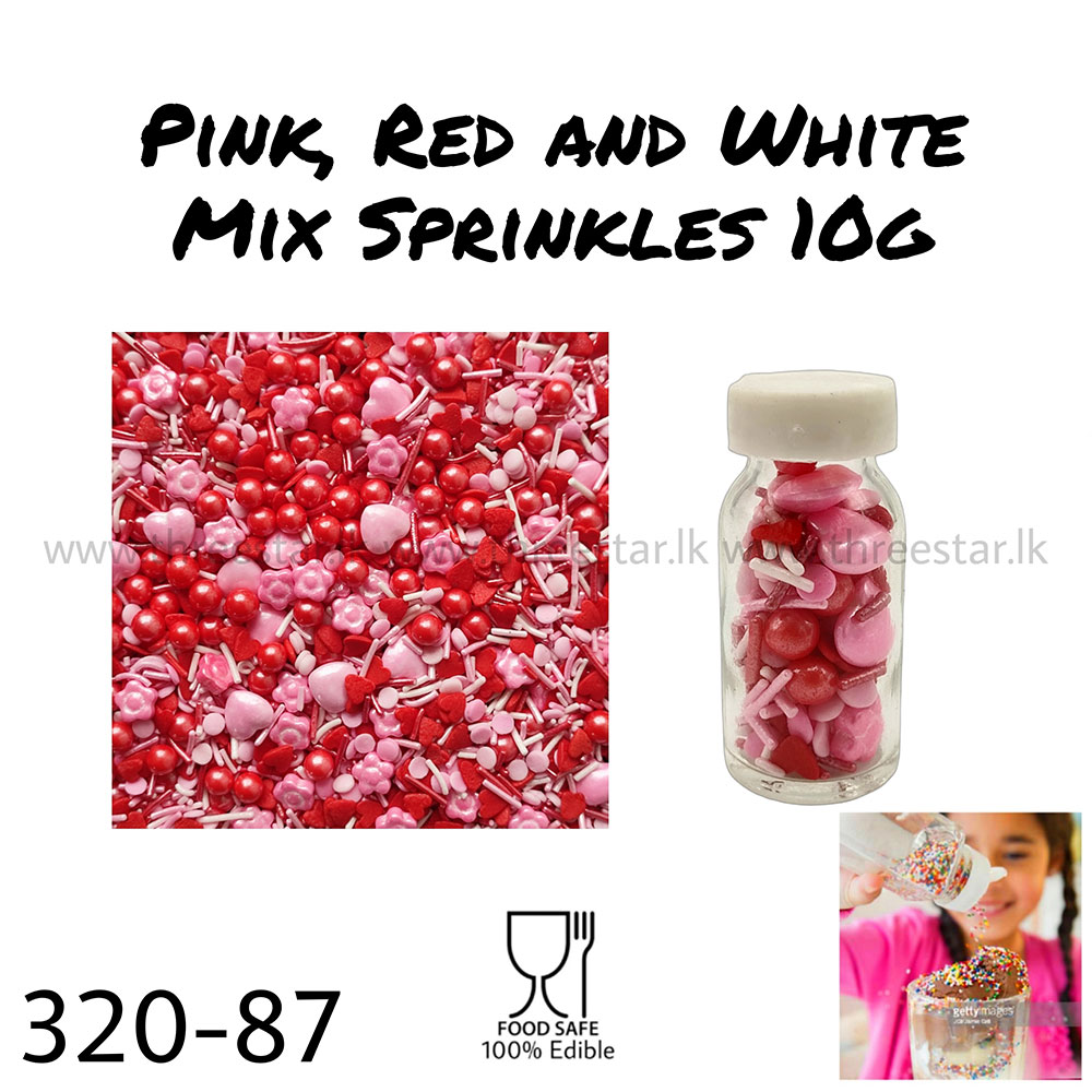 Pink, Red and White Mix 10g