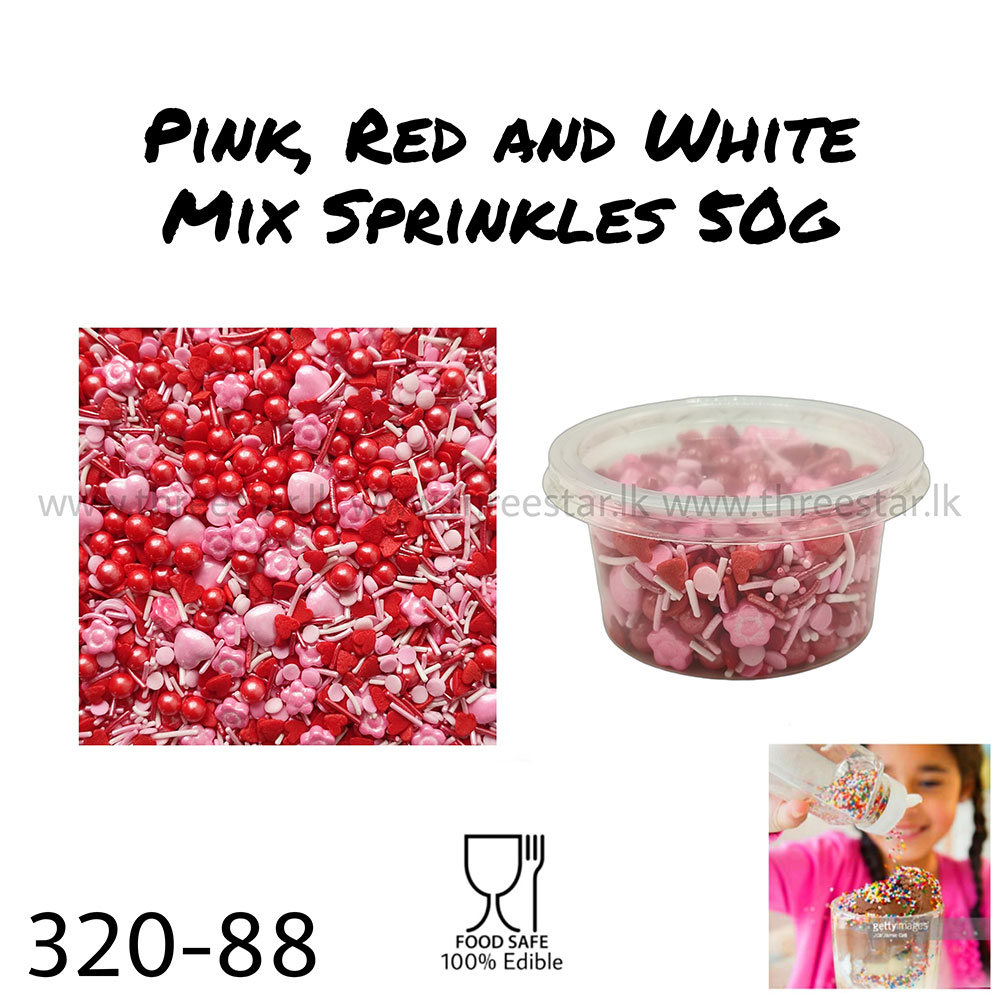 Pink, Red and White Mix 50g