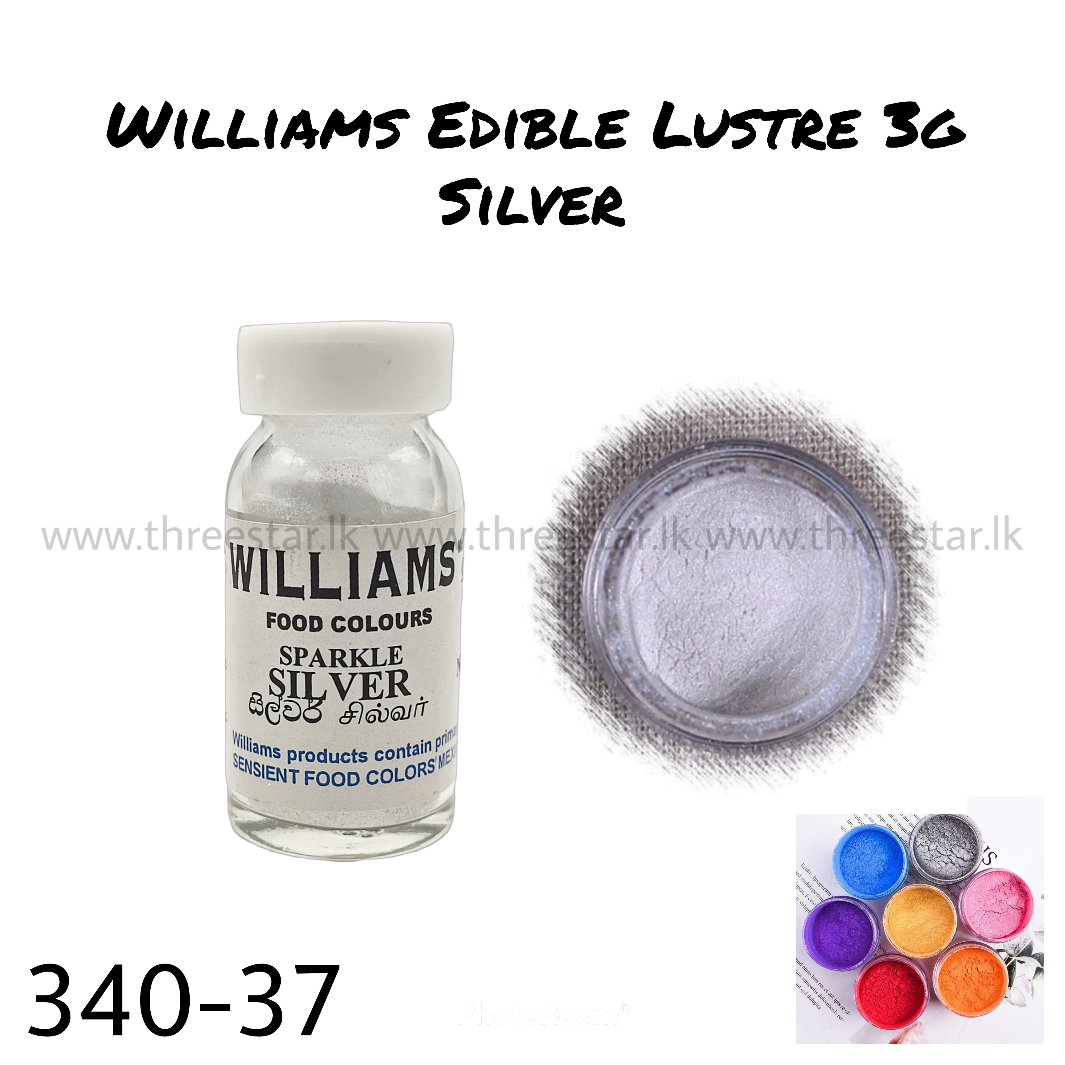 Williams Edible Lustre 3g Silver