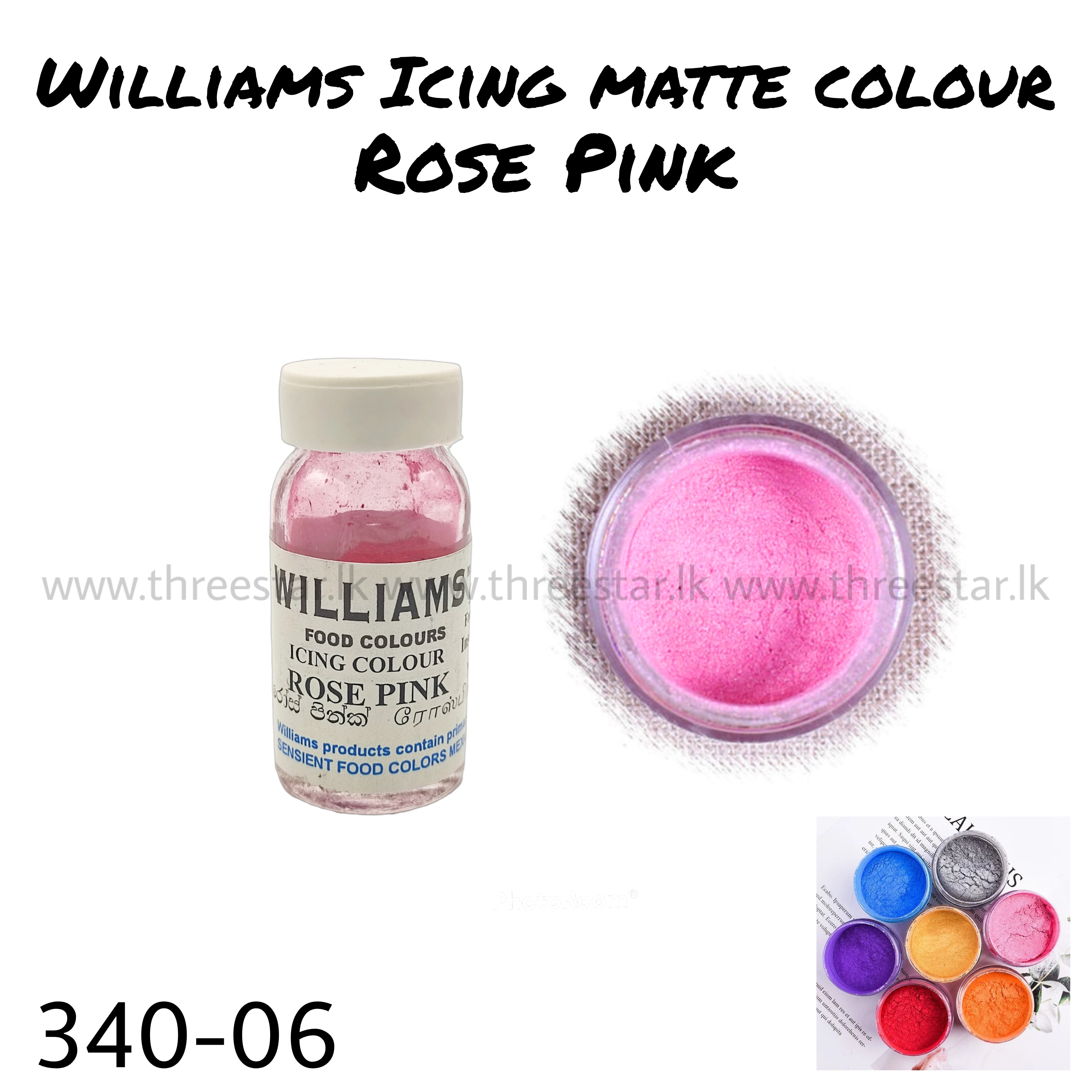 Williams Icing colour 3g Rose Pink