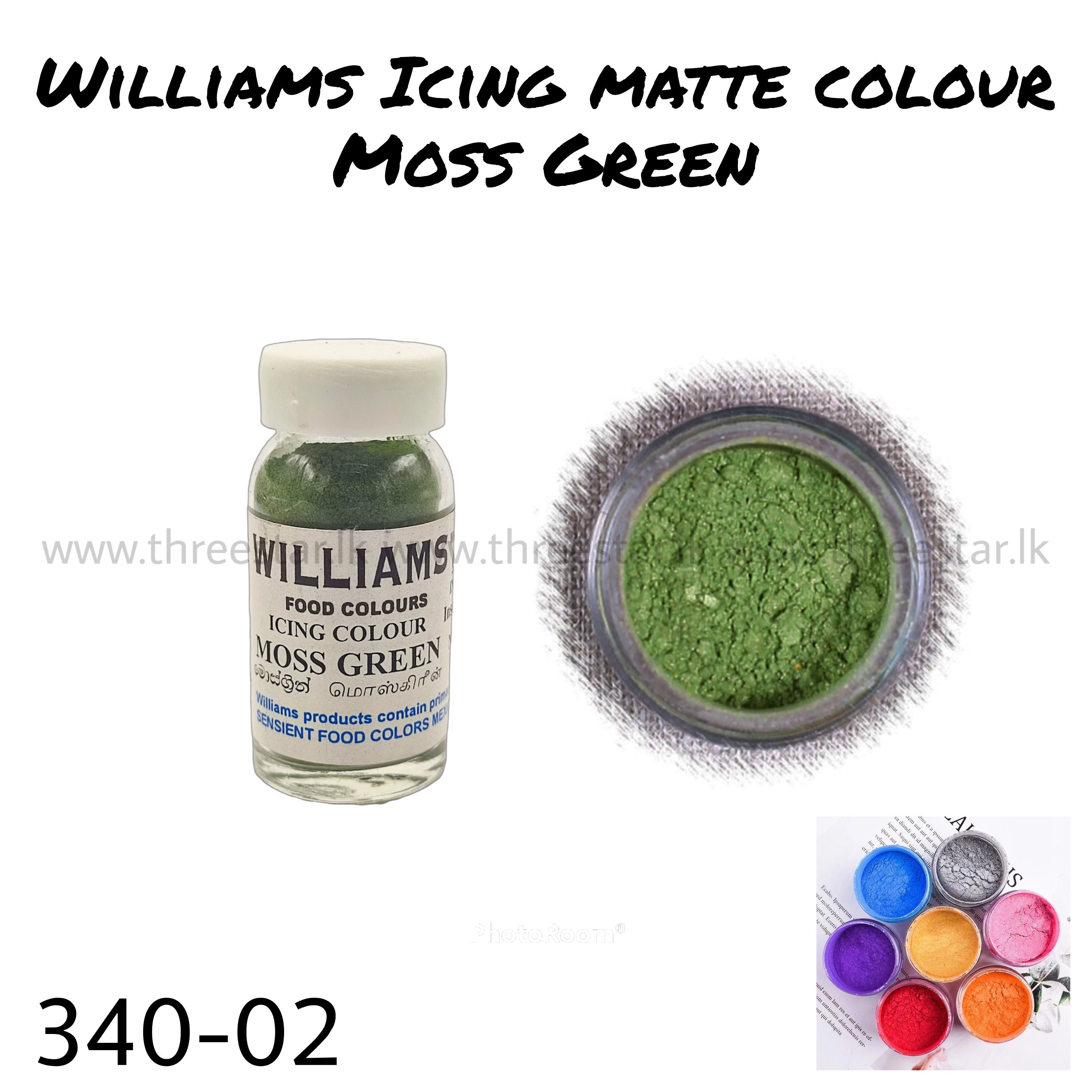 Williams Icing colour 3g Moss Green