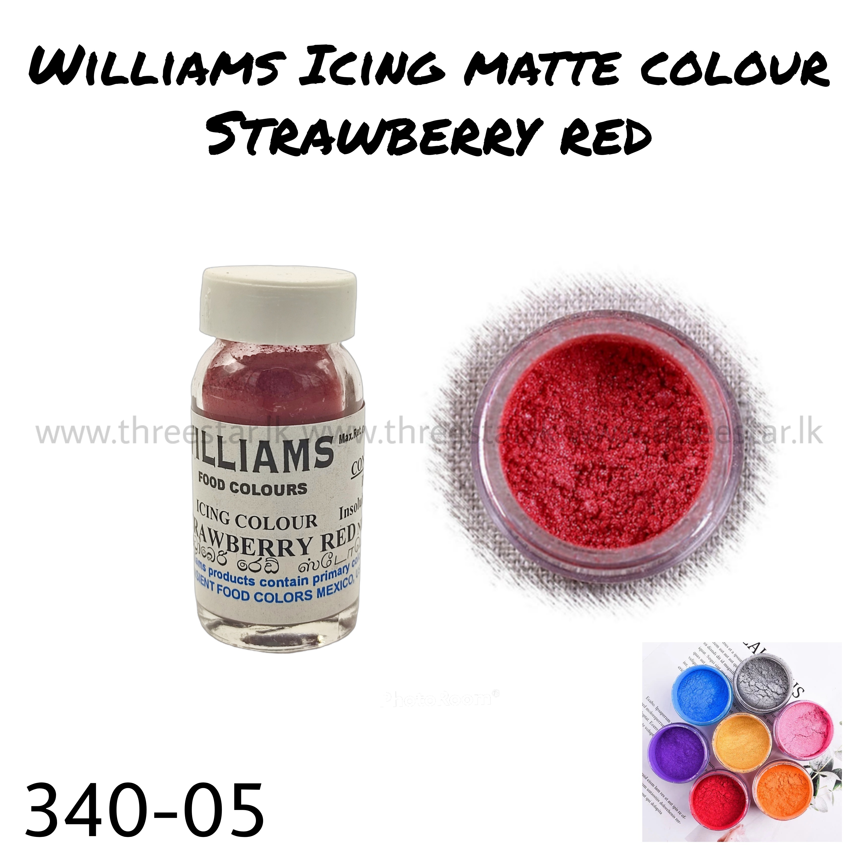 Williams Icing colour 3g Strawberry red