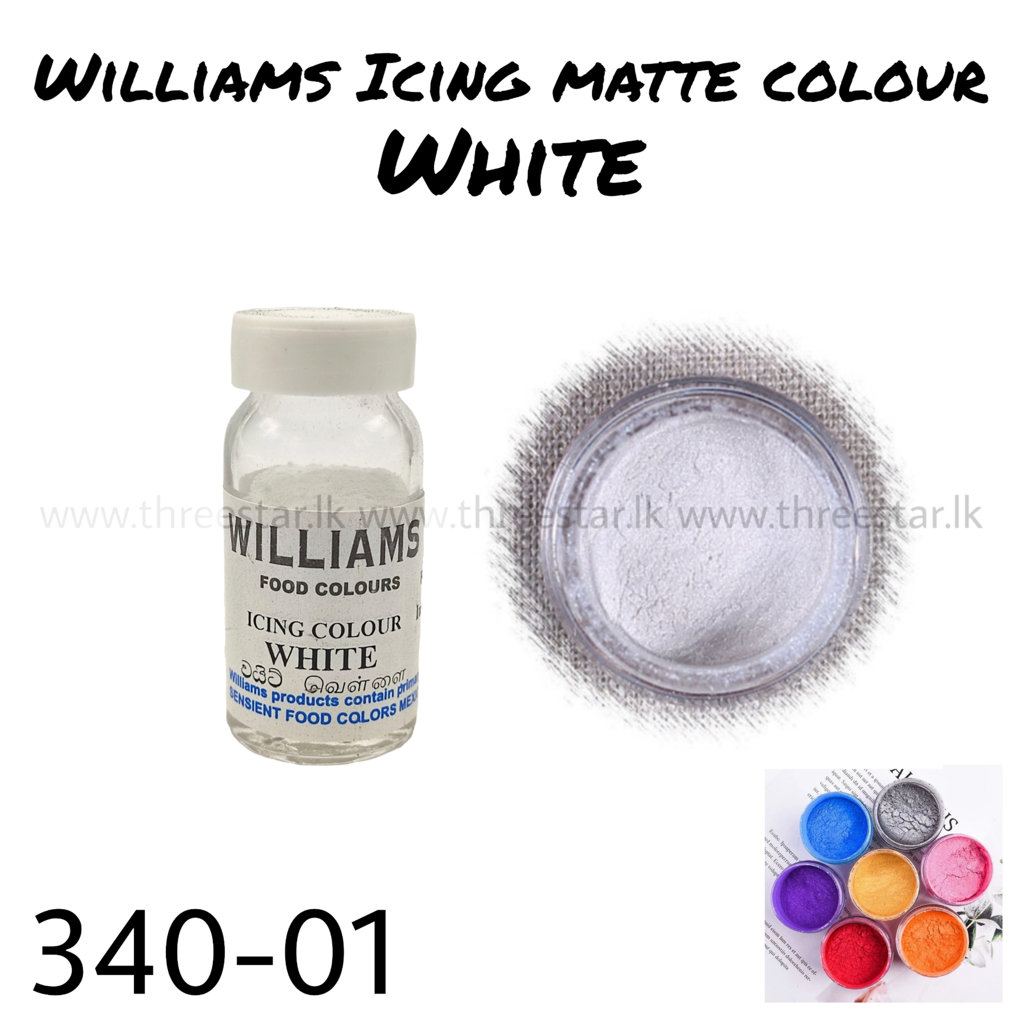 Williams Icing colour 3g White